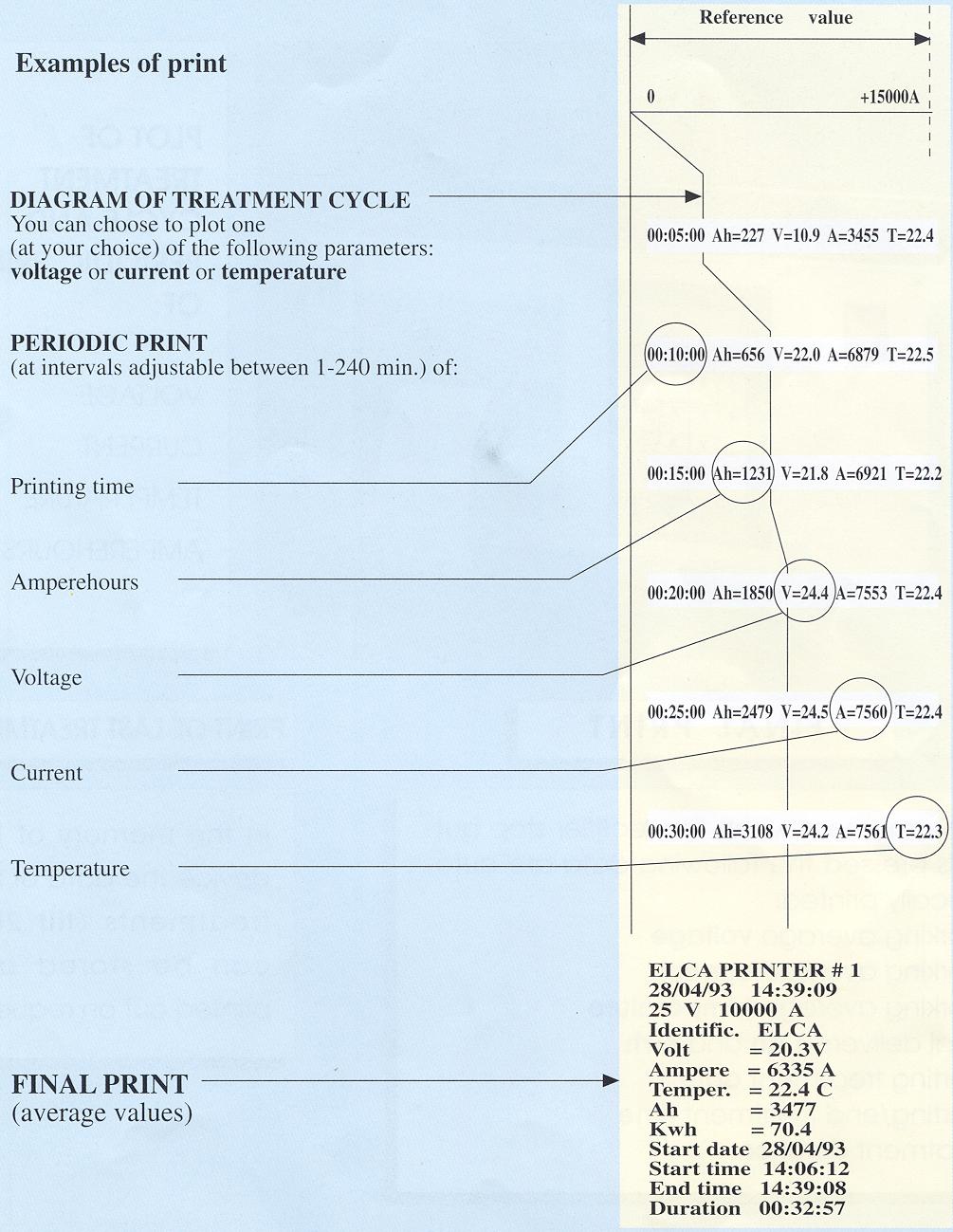 ELCA Printer Output Example